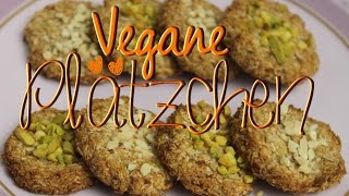 Gesunde Plätzchen backen ohne Ei amp ohne Zucker  vegane Kekse mit Haferflocken [upl. by Accebber]