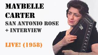 Maybelle Carter  San Antonio Rose  Interview Live 1958 [upl. by Diella]