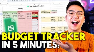 EASY Budget amp Expense Tracker with Google Sheets FULL TUTORIAL [upl. by Delaine]