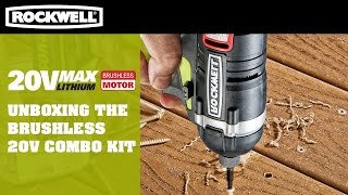 Unboxing the Rockwell Brushless 20V Combo Kit [upl. by Eenitsed410]