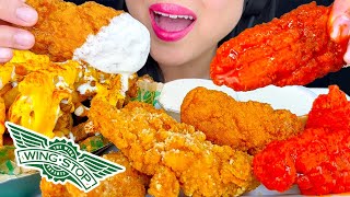 ASMR WINGSTOP CHICKEN TENDERS amp VOODOO FRIES HOT HONEY ORIGINAL HOT EATING SOUNDS ASMR Phan asmr [upl. by Aicirtel]