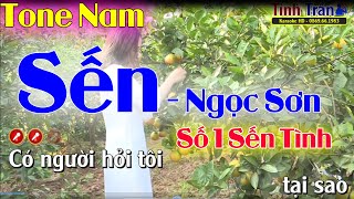 Sến  Ngọc Sơn  Karaoke Nhạc Sống Tone Nam  Gm   Tình Trần Organ [upl. by Doggett]