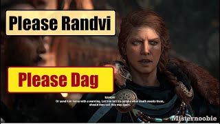 Please Randvi or Dag choices  Assassins Creed Valhalla Uninvited Guests options [upl. by Anairad]