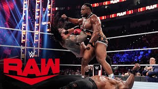 Big E vs Roman Reigns vs Bobby Lashley Raw Sept 20 2021 [upl. by Osnola]