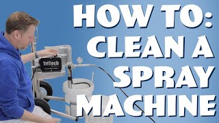 HOW TO Clean a Tritech Airless Spray Machine [upl. by Eenert]