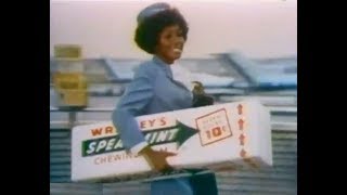 Wrigleys Spearmint Gum  quotCarry the Big Fresh Flavorquot Commercial 1974 [upl. by Sleinad]