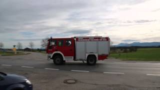 Feuer bei der Feuerwehr Tettenhausen Gemeinde Waging 19112015 [upl. by Asnarepse]