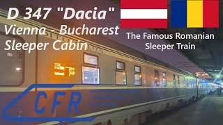 🚅🇦🇹🇷🇴 TRIP REPORT D 347 Dacia SLEEPER CABIN  Vienna to Bucharest [upl. by Neelear968]