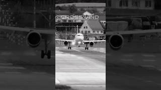 7X Crosswind Landing RWY28 LiveATC Zurich Airport27092024 A320 flyswiss AirbusA320 [upl. by Lara]