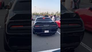 CAMMED HELLCAT ARRIVING TO CARS AND COFFEE cammed hellcat 1000hp cartok shorts [upl. by Massingill]