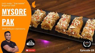 Mysore Pak Recipe  Bharat Ka Khazana  Episode 19  DC Cookery [upl. by Gillman]