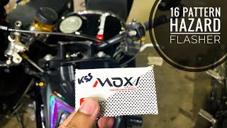 16 patterns hazard flasher installing in my bike ॥ 1604v [upl. by Asilat254]