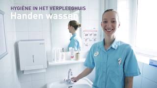 Hygiëne in het verpleeghuis handen wassen [upl. by Eceinart]