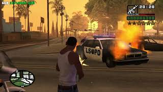 quot4 Star Wanted Level in GTA San Andreas  Tagging Up Turf Sweet Mission 1quot [upl. by Darbie728]