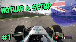 F1 2014 Melbourne Australia  Hotlap and Setup [upl. by Eerpud]