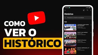 Como VER HISTÓRICO de VÍDEOS ASSISTIDOS no YOUTUBE [upl. by Pearman73]