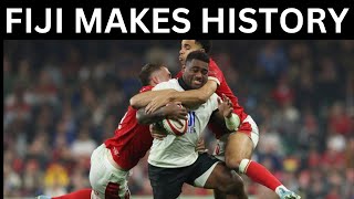 FIJI MAKE HISTORY IN CARDIFF [upl. by Norvan]