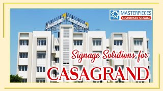 Commercial amp Residential Signage for Casagrand Real Estate Developers amp Builders  Masterpieces [upl. by Novehs]