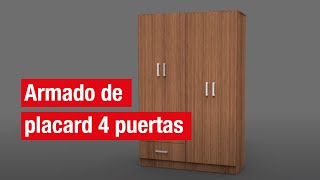 ¿Como armar un placard 4 puertas dielife  Easy Argentina [upl. by Onairda]