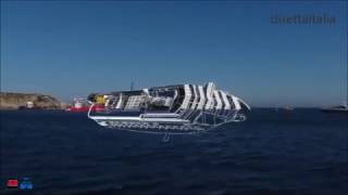 COSTA CONCORDIA ECCO COME VERRA RIMOSSA [upl. by Noslrac]