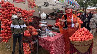 Pomegranate Festival in Heavy Rain The Busiest Ever  Kurdistan  Iraq [upl. by Decrem158]