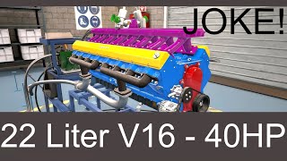 The Worst V16 Engine Ever Automation Game [upl. by Alilahk473]