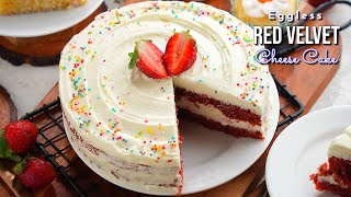 థీ బెస్ట్ తీరులో ఎగ్లెస్ రెడ్ వెల్వెట్ కేక్  New Year Cake  Special Eggless Red Velvet Cake Recipe [upl. by Amalia]