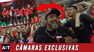 La FIESTA de LOS PALMERAS y la HINCHADA DE COLÓN en la SUDAMERICANA ⚫🔴 [upl. by Essined]