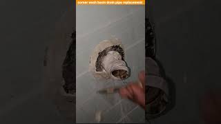 Very Easy Steps to Replace Wash Basin Waste Pipe plumbing plumber youtubeshorts shortsfeed [upl. by Silvester]