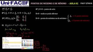 Ponto de Máximo mínimo e ponto de sela [upl. by Akieluz124]