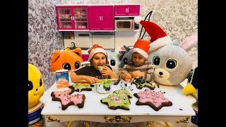 VLOGMAS 2019 🎄🎄🎄Świąteczne pierniki 🎄MNIAM 🎄SŁODZIAKI 🐰🦊 Dzieciaki 🎄 Zróbcie pierniczki razem z nami [upl. by Nahama]