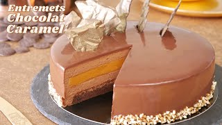 Entremets CHOCOLAT CARAMEL  Gâteau au Chocolat Ultra Gourmand [upl. by Tur]