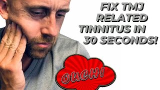 Fix your TMJRelated Tinnitus in 30 seconds  DeltaHealthClinic [upl. by Lowson85]