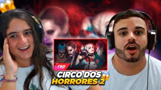 REACT CIRCO DOS HORRORES 2  Rap do Coringa Arlequina Hisoka e Pennywise [upl. by Surtimed]