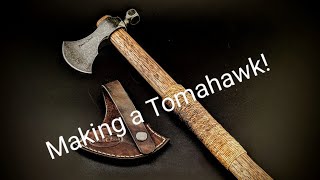 Making a Tomahawk from an old hammer head [upl. by Craig]