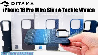 iPhone 16 Pro PITAKA Ultra Slim amp Tactile Woven Cases Aramid Fiber  Super Slim  Featherlight [upl. by Nolahs]