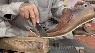 Making HANDMADE Leather Shoes from Start to Finish [upl. by Solon]