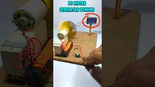 Wind power Generator Dynamo • DC Motor working model  dcmotor tech youtubeshorts diy shorts [upl. by Drescher]