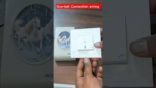 shorts  doorbell wiring connection kaise shortvideo AmitsainiElectrician [upl. by Leinod]