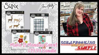 Make It Monday Event with Tim Holtz amp Sizzix Christmas This weeks bundle is 1999 not 9396 [upl. by Ayanahs138]