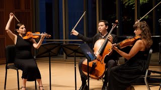 PENDERECKI Trio for Violin Viola and Cello  ChamberFest Cleveland 2019 [upl. by Ecilegna116]