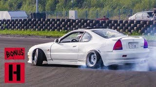 RWD Honda Prelude Turbo Drift Machine [upl. by Auohs]