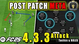 POST PATCH Best 433 4 UNDEFEATED META Custom Tactics 433 Attack  EAFC 25 [upl. by Mackoff]