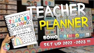 How to make a Teacher Planner Set Up 20222023  DIY Planner For School [upl. by Nerdna]