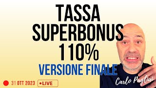 Tassa Superbonus 110 versione definitiva Ahi [upl. by Brader]