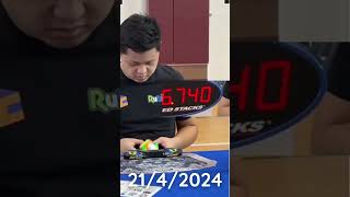 4x4 WR  1583s by Max Park  THV Rubik shorts 3x3 rubikscube worldrecord tricks [upl. by Karsten]