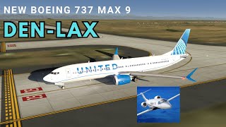 Denver to Los Angeles in the NEW Boeing 737 MAX 9 Aerofly FS Global [upl. by Nnahoj]