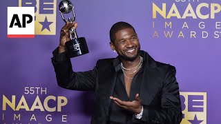 Usher Fantasia Barrino ‘Color Purple’ honored at NAACP Image Awards [upl. by Hertzfeld]