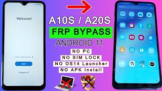 Samsung A10SA20S Frp Bypass Android 11 No Launcher apk  No Alliance Shield X Google Account Bypass [upl. by Tella]