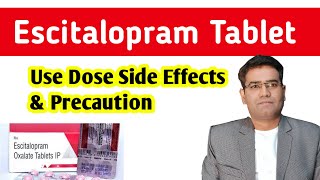 What are Escitalopram tablets uses dose side effects  Lexapro drug for depression  Explained [upl. by Airetak]